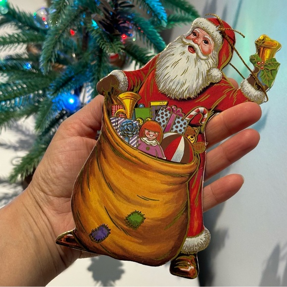 Christmas Ornaments Card Board Printed Image Santa Christmas ornaments - Picture 10 of 16